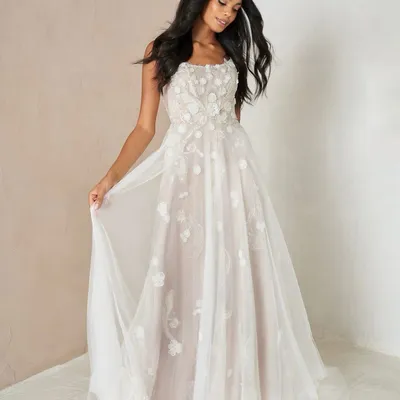 Robe de mariée fleurs